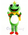 Cartoon King Frog Mascot Costume