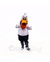 Sport Pelican with White Clothes Mascot Costumes Cartoon