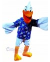Happy Blue Pelican Mascot Costumes Cheap