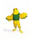 Yellow Eagle with Green Vest Mascot Costumes Cartoon