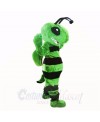 Friendly Green Bee Mascot Costumes Adult