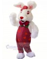 White Rabbit with Red Nose Mascot Costumes Animal