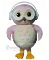 Pink Owl Mascot Costumes Cartoon	