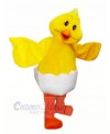 Smiling Yellow Egg Chicken Mascot Costumes Animal