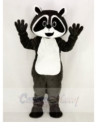 Dark Grey Robbie Raccoon Mascot Costume College
