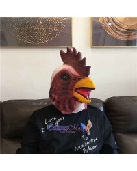 Latex Chicken Rooster Head Mask Full Head Animal Mask Cosplay Masquerade
