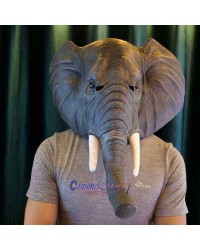 Latex Elephant Head Mask Full Head Animal Mask Cosplay Masquerade