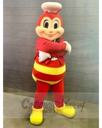 Smiling Jollibee Mascot Costume Cartoon