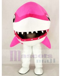 Cute Pink Whale Shark Mascot Costume Cartoon	