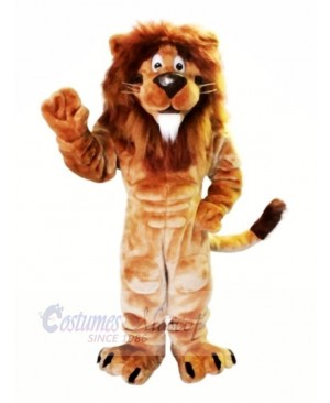 Brown Lion with White Beard Mascot Costumes