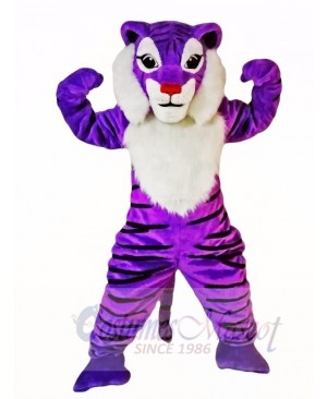 Purple Tiger Mascot Costumes 