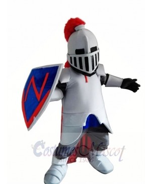 Blue Knight Spartan Trojan Mascot Costume