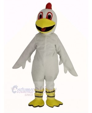 White Chicken Mascot Costume Animal