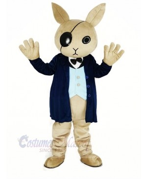 Cool Rabbit Butler Mascot Costume 