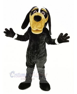 Cool Black Dog Mascot Costume Animal