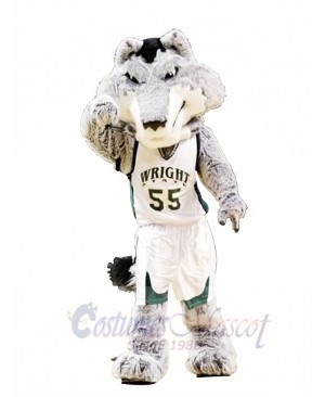 College Fierce Wolf Mascot Costume 