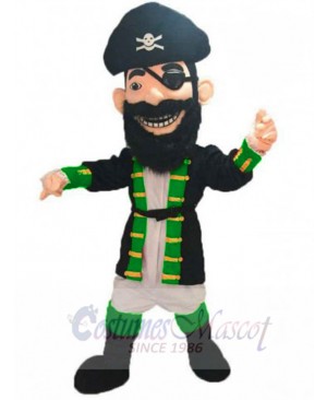 Domineering Blackbeard Pirate Mascot Costume People