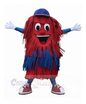New Blue and Red Car Wash Cleaning Brush Mascot Costume