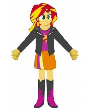 Sunset Shimmer mascot costume People