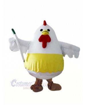 White Fat Chicken Mascot Costumes Animal