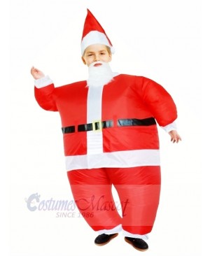 Santa Claus Inflatable Halloween Christmas Xmas Mascot Costumes Cartoon For Kids