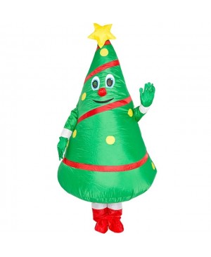 Christmas Tree Inflatable Costume Adults Blow Up Suit Halloween Party Cosplay Mascot