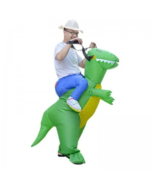 T-Rex Dinosaur Carry me Ride On Inflatable Costume Halloween Christmas For Adult