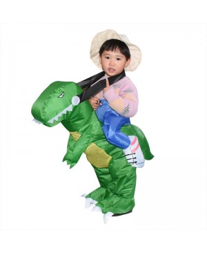 T-Rex Dinosaur Carry me Ride On Inflatable Costume Halloween Christmas For Kid 