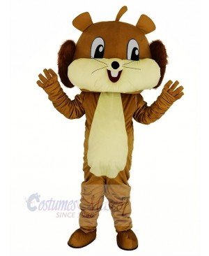 Cute Brown Squirrel Mascot Costume Animal