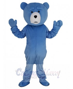 Funny Light Blue Teddy Bear Mascot Costume Animal