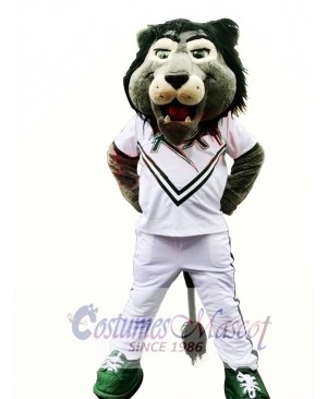 College Green Lion Mascot Costume 