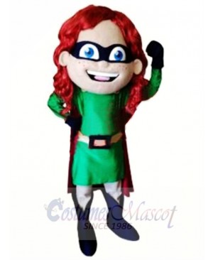 High Quality Super Girl Mascot Costume 