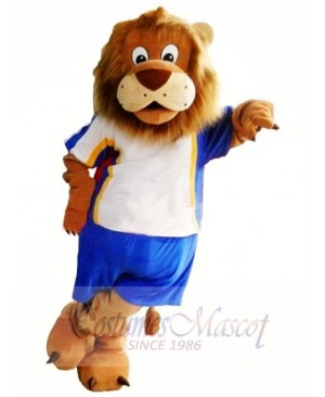 Sport School Lion Mascot Costume 