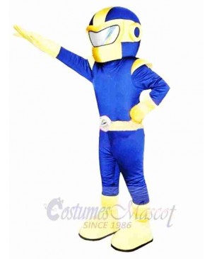 Blue & Yellow Superman Mascot Costume