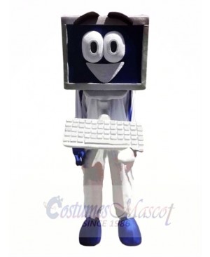 Happy Computer Mascot Costume 