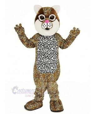 Brown Ocelot Cat Mascot Costume Animal