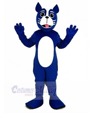 Blue Boston Terrier Dog Mascot Costume Animal