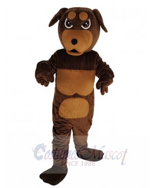 Fierce Rottweiler Dog Mascot Costume Animal