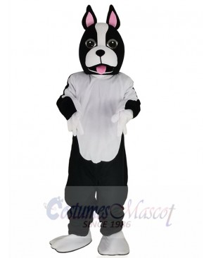 Black and White Terri B. Terrier Dog Mascot Costume Animal