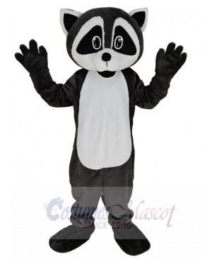 Gray and White Tan Robbie Raccoon Mascot Costume Animal