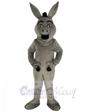 Grey Donald Donkey Mascot Costume Animal