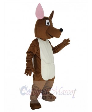 Joey Kangaroo with Pink Ears Mascot Costume Animal