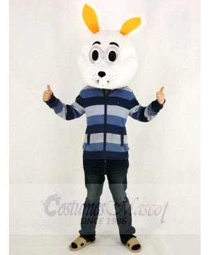 Easter White Bunny Rabbit Mascot Costume Only Head