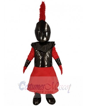 Brave Red Knight Mascot Costume People