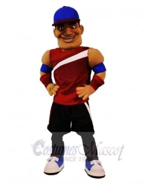 Sporty Man Mascot Costume 