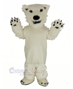 White Polar Bear Mascot Costume Animal