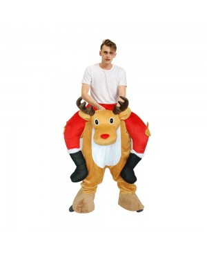 Elk Deer Carry me Ride on Halloween Christmas Costume for Adult