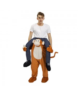 Gorilla Monkey Carry me Ride on Halloween Christmas Costume for Adult/Kid