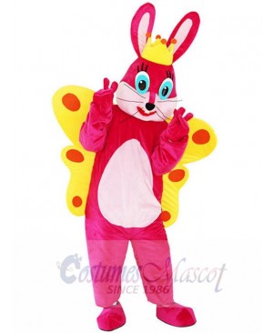 Butterfly Rabbit Bunny Mascot Costume Cartoon