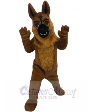 Brown Wolf Dog Hound Mascot Costume Animal